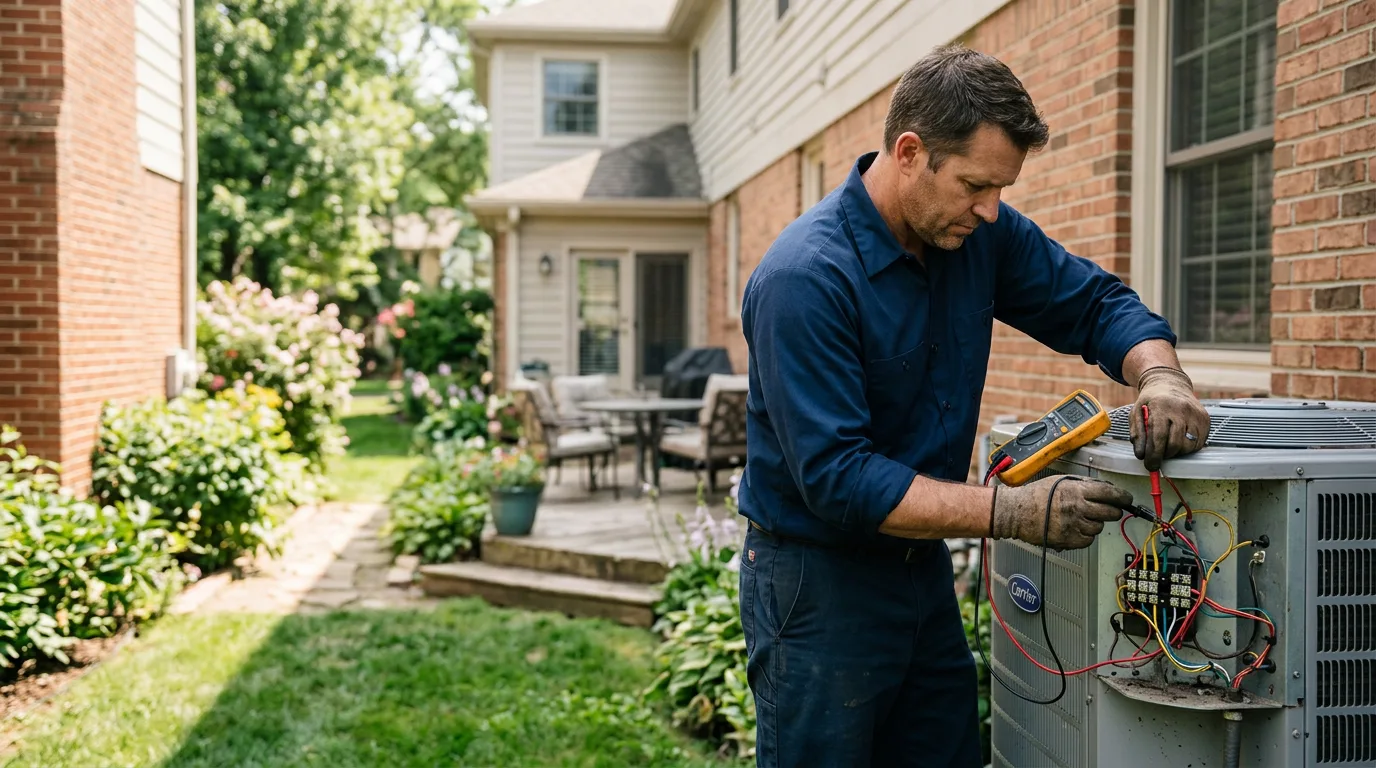 HVAC technician working near Sewanee, TN